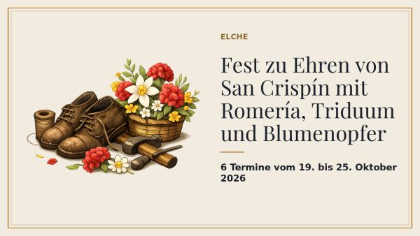 San-Crispín-Fest mit Romería in Elche